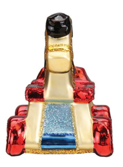Old World Christmas Rolling Horse Toy Glass Christmas Ornament New With Box