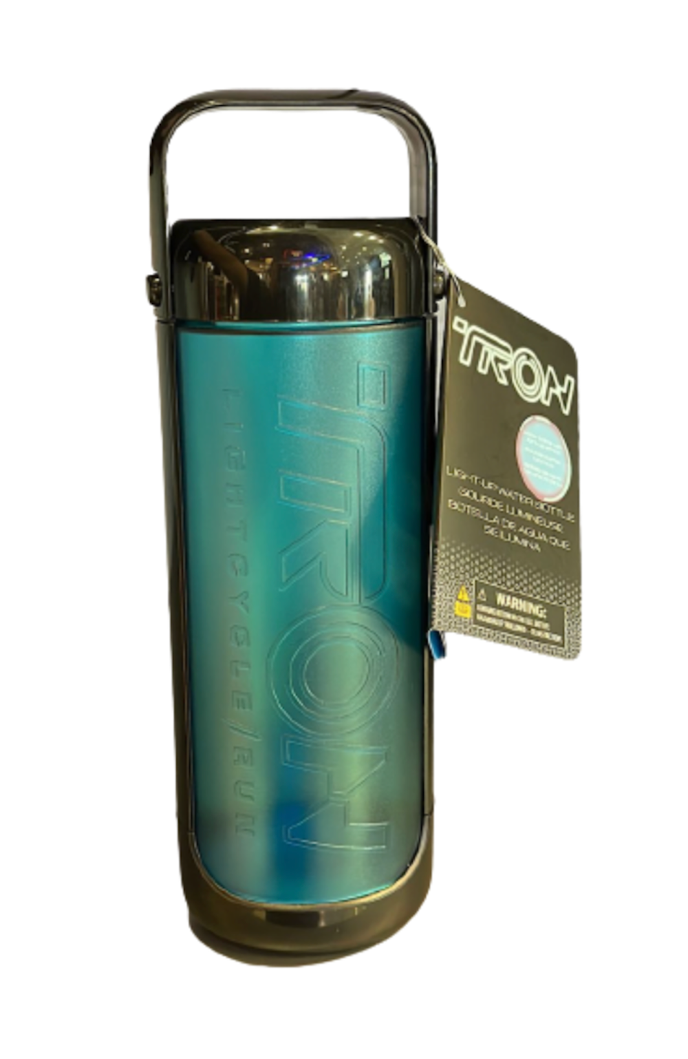 Disney Parks 2023 Tron Lightcycle Run Light Up Water Bottle New with Tag