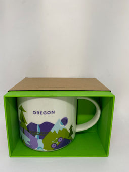 Starbucks You Are Here Oregon Ceramic Coffee Mug New With Box