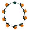 Disney Parks Halloween Mickey Pumpkin Glow Light Up Necklace New with Tags