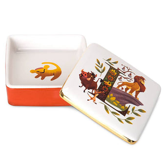 Disney Parks ABC Letters L is for Lion King Ceramic Trinket Box New