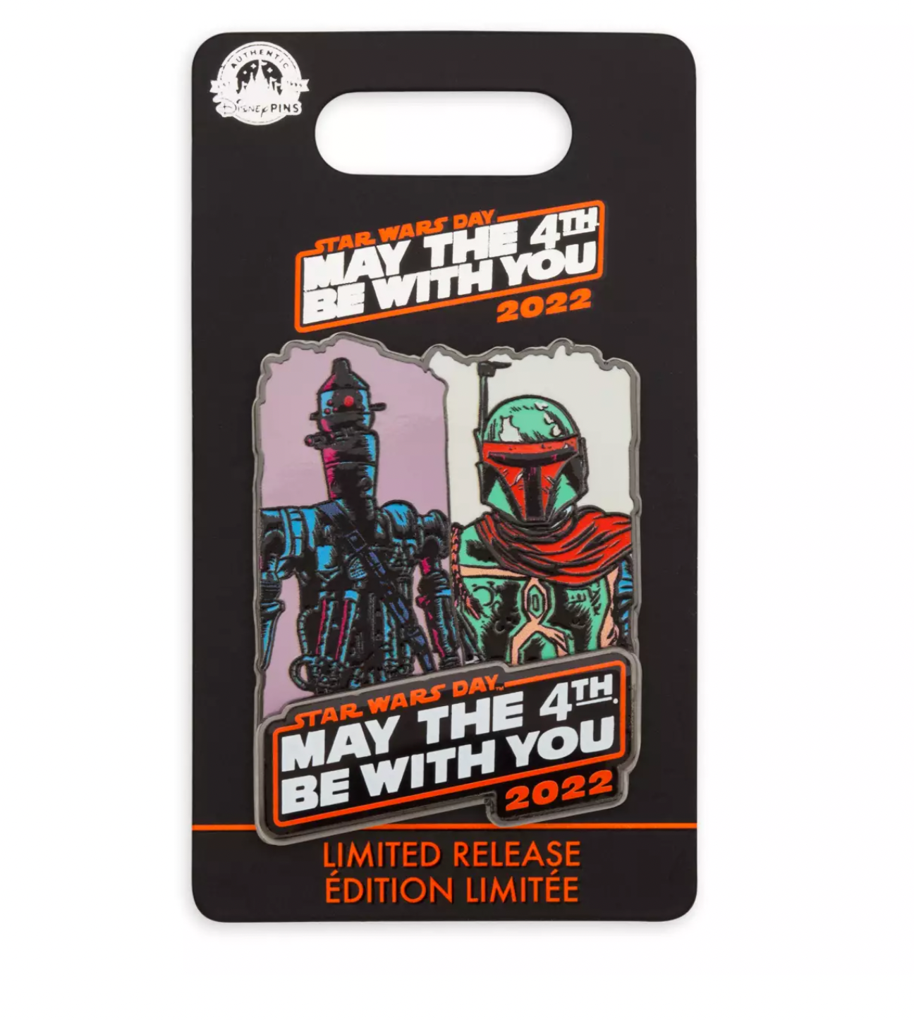 Disney Star Wars May the 4th Be With You 2022 Boba Fett IG-88 Pin Limited New