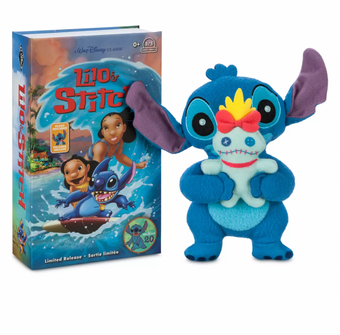 Disney Stitch and Scrump VHS Small Plush Limited Release New with Box