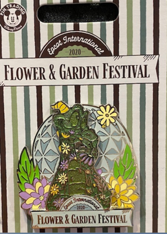 Disney Flower Garden 2020 Figment Topiary Pin Limited New with Card