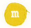 M&M's World Yellow Logo Coin Purse Plush New with Tags