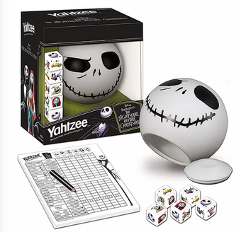Disney Tim Burton's The Nightmare Before Christmas Yahtzee Game New With Box