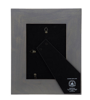 Disney Parks Mickey Icon 5"x7" Grey Wood Picture Photo Frame New