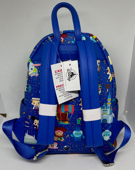 Disney Parks Characters And Attractions Mini Backpack New with Tags