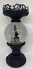 Bath and Body Works Halloween Cemetery Pedestal Water Globe Candle Holder New