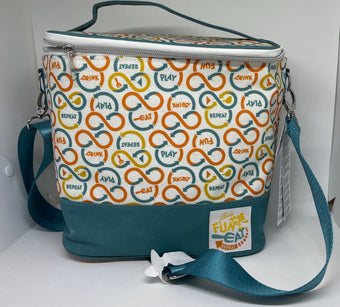 Disney Parks Mickey Fun Eat Repeat Insulated Lunch Box New with Tag