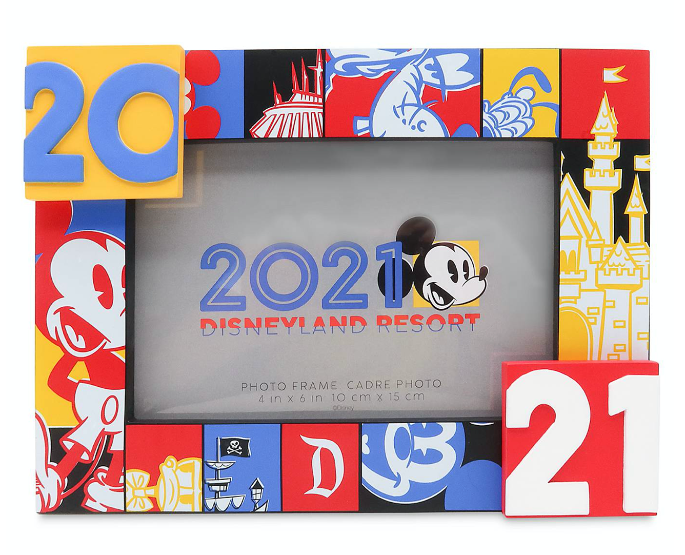 Disney Parks Disneyland 2021 Mickey and Friends Photo Frame 4 x 6 New