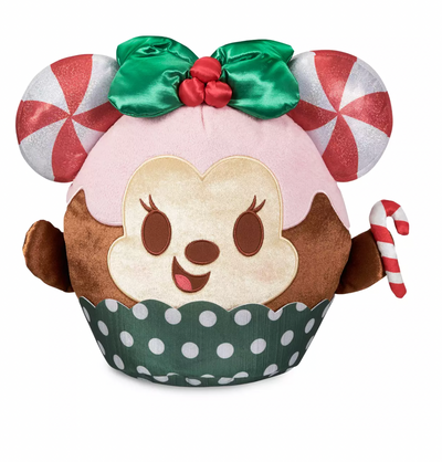 Disney Minnie Candy Cane Crush Cupcake Munchlings Scented Holiday Plush New