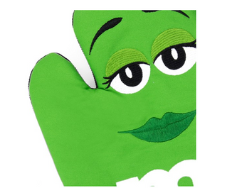 M&M's World Green Character Oven Mitt New with Tag
