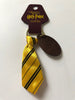 Universal Studios Harry Potter Hufflepuff Fabric Tie Keychain New with Tags