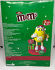 M&M's World Santa Yellow Candy Dispenser with Christmas Tree Music New with Box