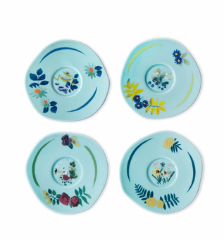 Disney Alice in Wonderland 70th by Mary Blair Teacup and Saucer Set of 4 New