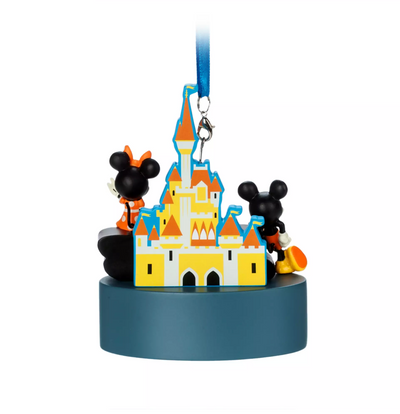 Disney Walt Disney World 2023 Mickey and Minnie Light-Up Christmas Ornament New