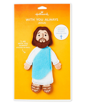 Hallmark With You Always Felt Flat Jesus Take Along Companion New with Card