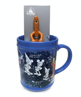 Disney Fantasia 80th Sorcerer Mickey Mouse Coffee Mug with Spoon New