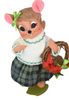Annalee Dolls 2023 St. Patrick's 8in Irish Wreath Mouse Plush New with Tag
