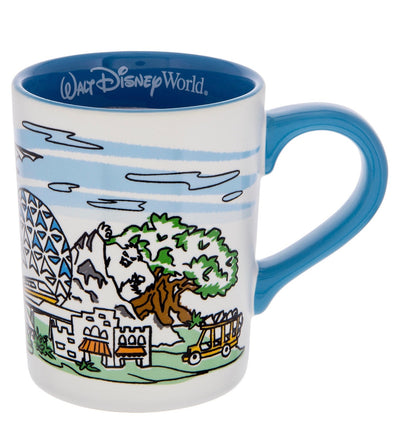Disney Walt Disney World 4 Parks Skyline Ceramic Coffee Mug New
