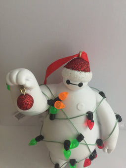 Disney Parks Big Hero Baymax with Lights Holiday Christmas Ornament New w Tag