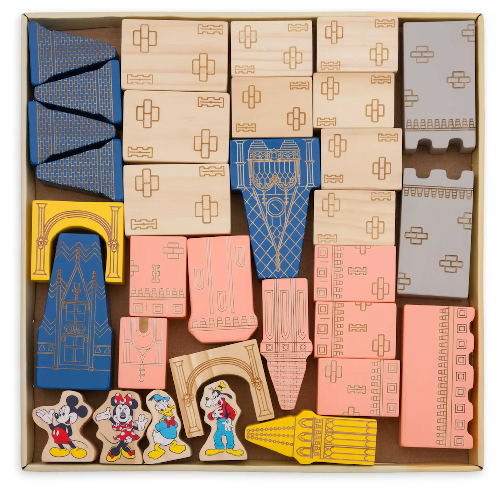 Disney Mickey and Friends Castle Stacking Block Set Wdw 50th