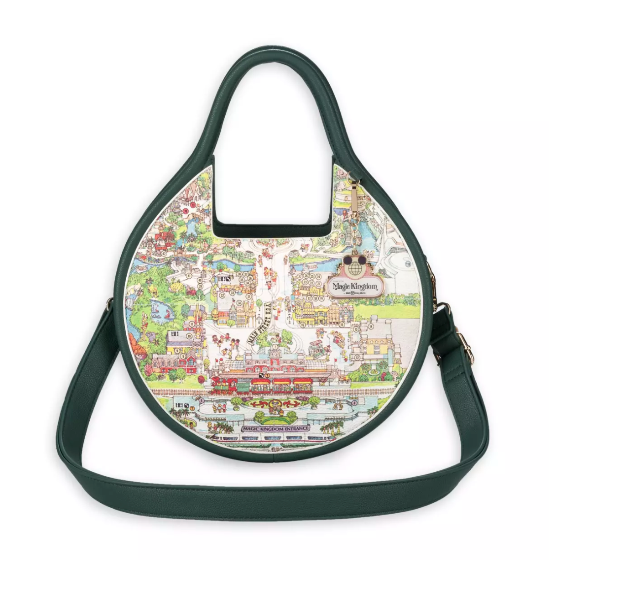Disney Parks Walt Disney World 50th Anniversary Map Crossbody Bag New with Tag