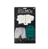 Disney NuiMOs Outfit Sherpa Jacket and Gray Pants with Green Backpack New w Card