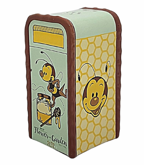 Disney Flower Garden Festival 2022 Spike Bee Trash Can Salt Pepper Shaker New