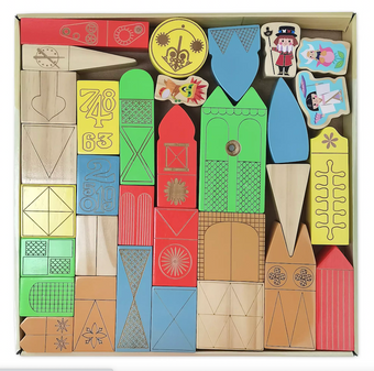 Disney It is a Small World Stacking Block Attraction Set New