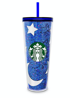 Disney WDW Wishes Come True Blue Mickey Tumbler with Straw by Starbucks New