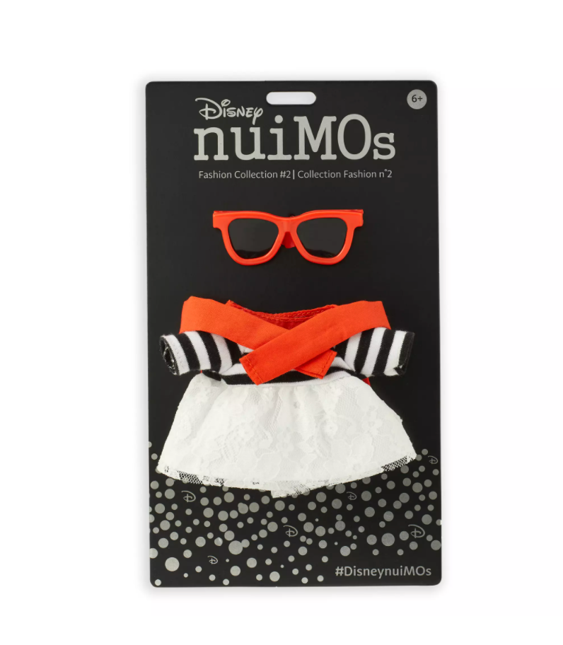 Disney NuiMOs Outfit Striped Shirt with Red Sweater and Sunglasses New with Card
