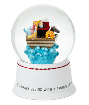 Hallmark Noah's Ark Musical Snow Globe Journey Begins with a Promise of Love New