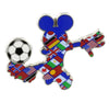 Disney Parks Mickey Mouse Flags Soccer Pin New with Card