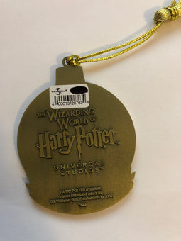 Universal Studios Harry Potter Gryffindor Round Metal Holiday Ornament New w Tag