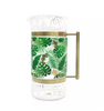 Disney Parks Mickey SilhouetteTropical Glass Pitcher New