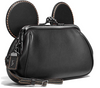 Disney X Coach Mickey Kiss Lock Leather Black Wristlet New with Tag