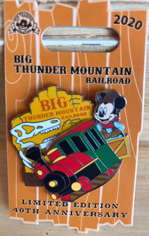 Disney Parks 40th Big Thunder Mountain Railroad Limited Pin New with Card