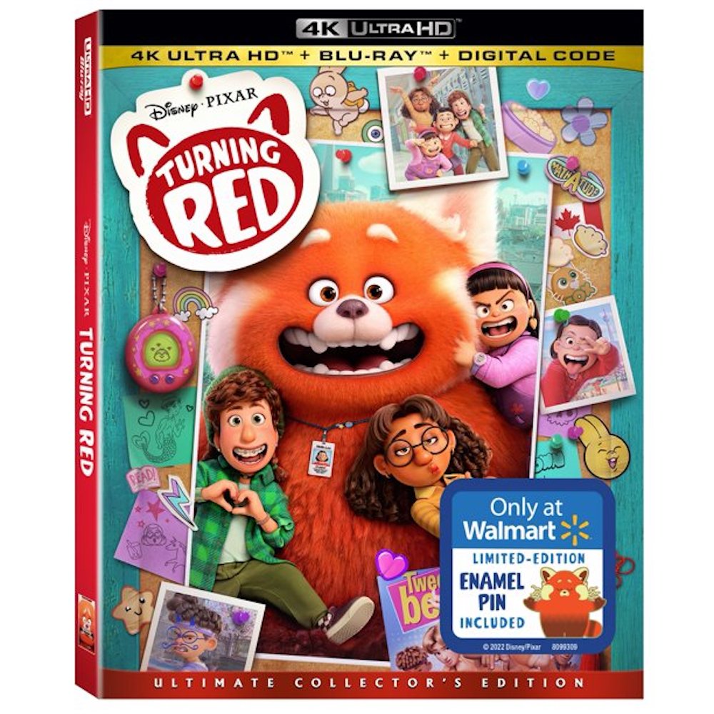 Disney Turning Red 4K Ultra HD Blu-Ray Digital Copy Walmart Exclusive w Pin New