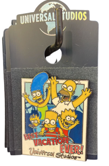 Universal Studios Simpson Best Vacation Ever Pin New With Card