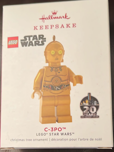 Hallmark Disney Lego Star Wars C-3PO Christmas Ornament New With Box