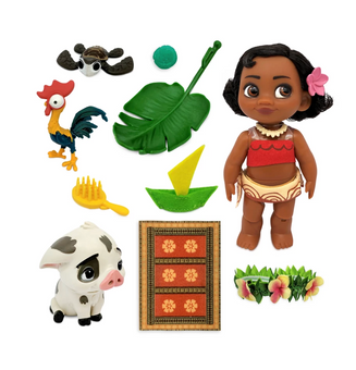 Disney Moana Animators Mini Doll Play Set New with Case