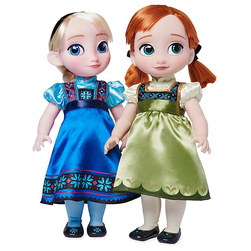 Disney Animators' Collection Anna and Elsa Singing Dolls Deluxe Gift Set New Box