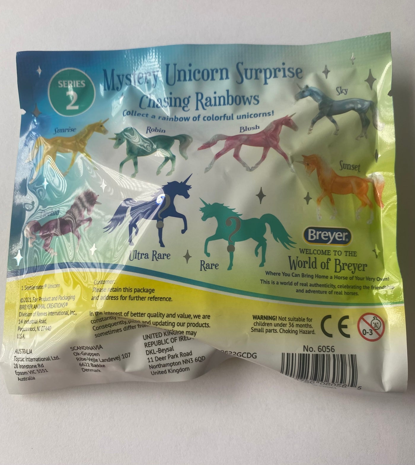 Breyer Horses Stablemates Mystery Unicorn Surprise Series 2 Scale 1:32 New Bag