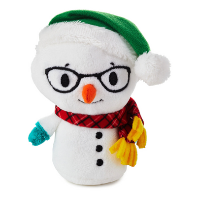 Hallmark Itty Bittys Snowman Holiday Christmas Talking Plush New with Tag