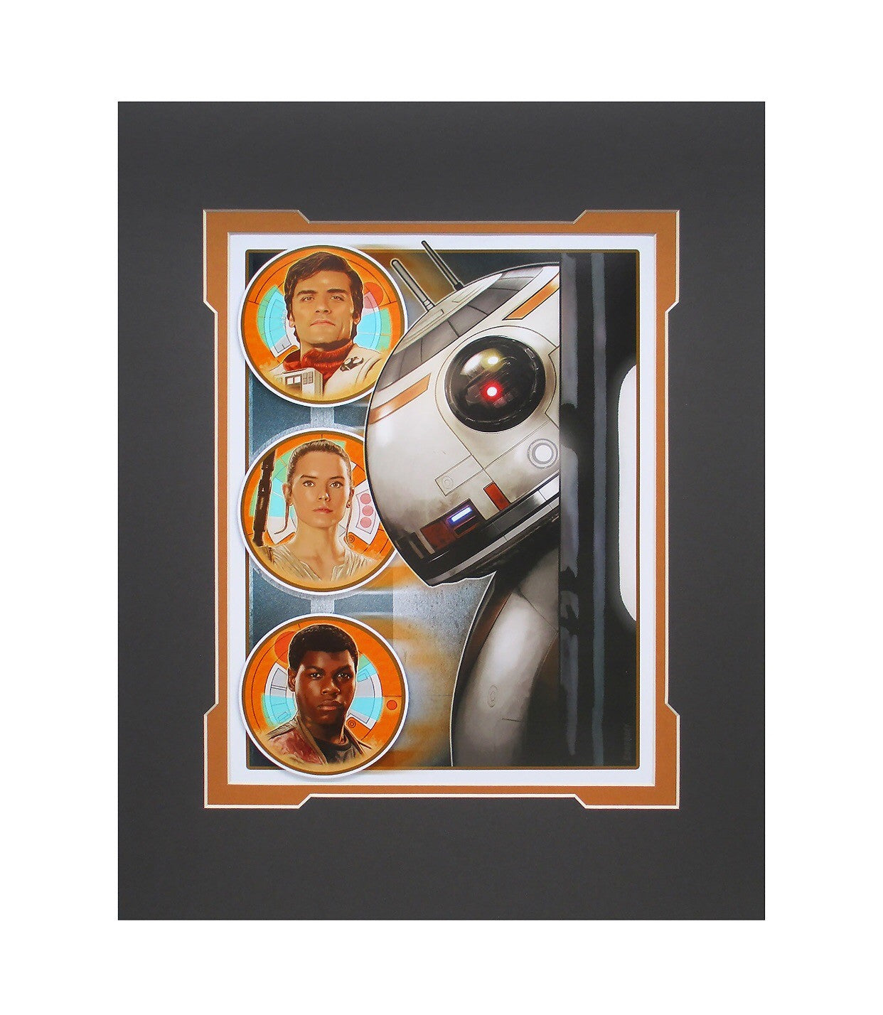 Disney Parks Star Wars BB-8 & Friends Deluxe Print by Corroney New