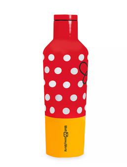 Disney Parks WDW Minnie Polka Dots Bow Stainless Steel Canteen by Corkcicle New