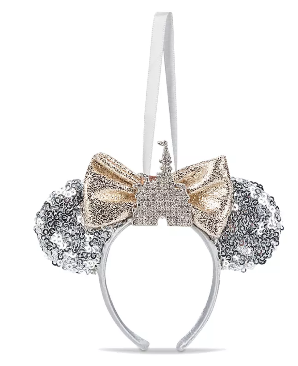 Disney Parks Minnie Fantasyland Castle Ear Headband Ornament New with Tags