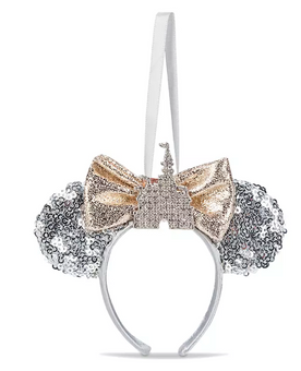 Disney Parks Minnie Fantasyland Castle Ear Headband Ornament New with Tags